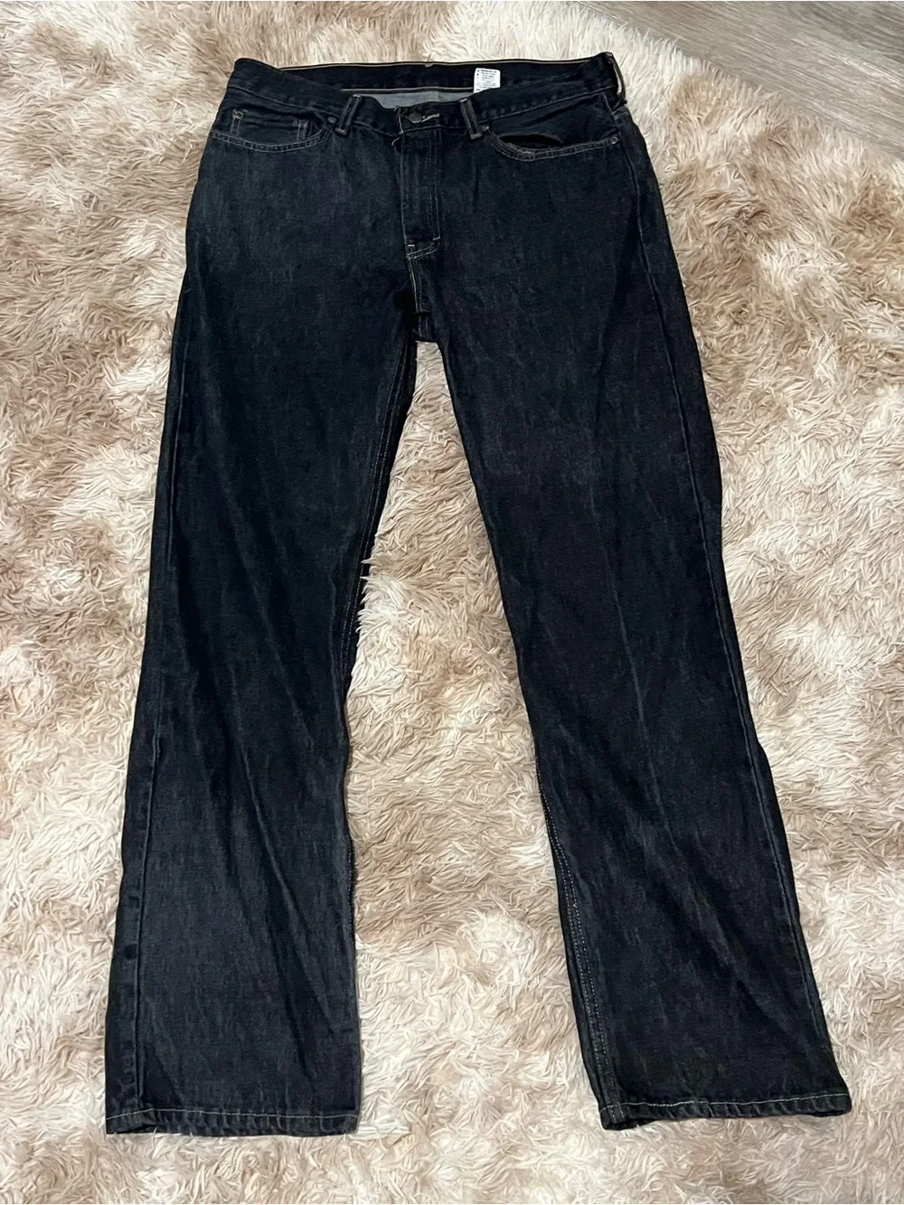 Women’s Tall Black Relaxed Fit Jeans waist 34 length 34